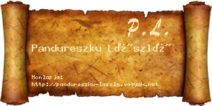 Pandureszku László névjegykártya